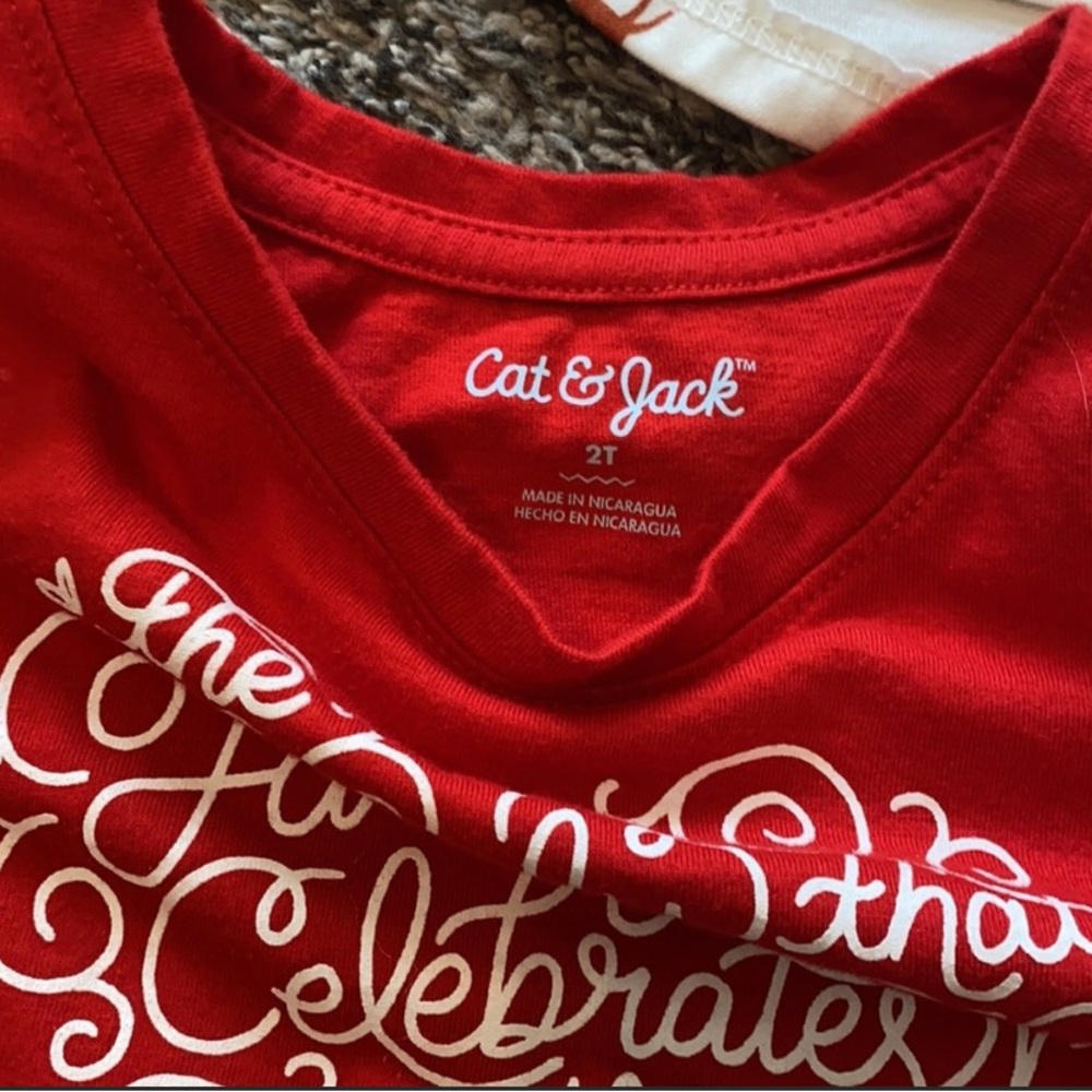 Cat & Jack Heart Top - Picture 2 of 2